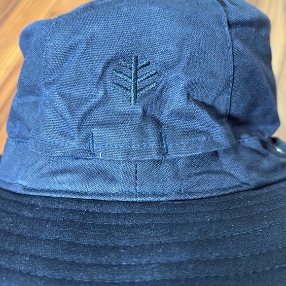 Coolibar Charlie Cotton Bucket Hat Blue size L/XL NWT UPF 50+ Unisex - Picture 5 of 13